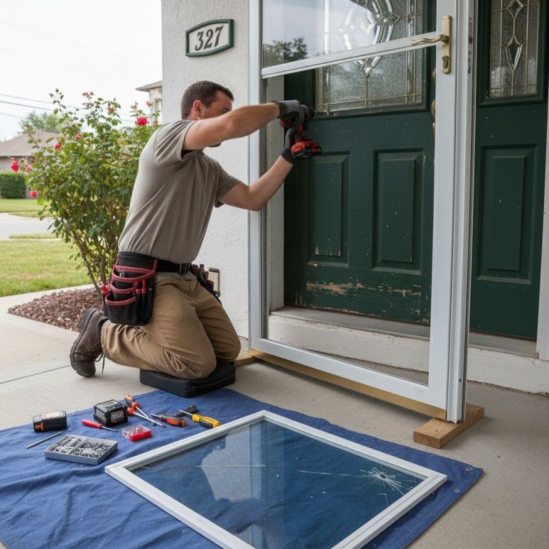 Storm Door Repair detail